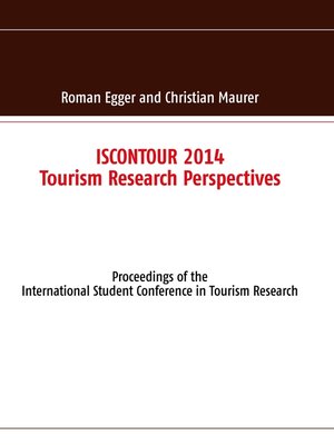 cover image of ISCONTOUR 2014--Tourism Research Perspectives